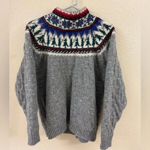 Vintage Eddie Bauer 90’s Wool Fair Isle Women’s Sweater